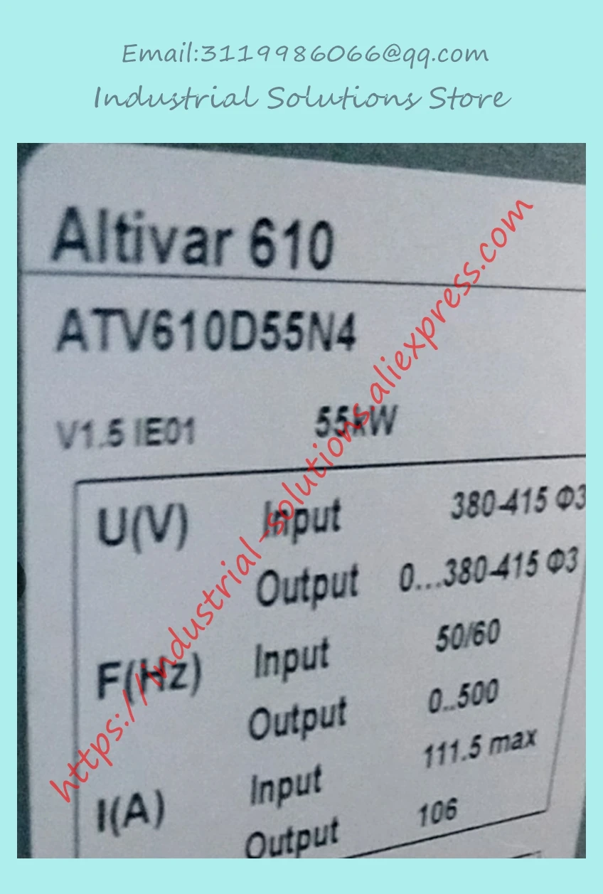 جديد ATV610D55N4 ATV61OD55N4 55KW 3P 380 ~ 415V لوحة متكاملة