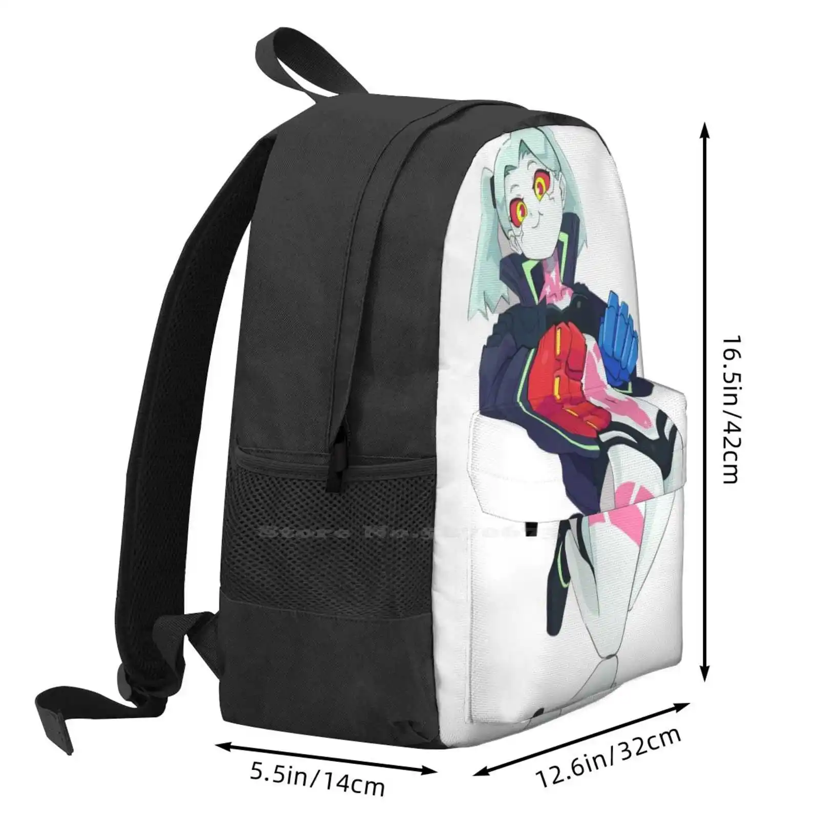 Rebecca Edgerunners Large Capacity School Backpack Laptop Bags Rebecca Anime Rebecca Game Rebecca 2022 Rebecca Cute Rebecca