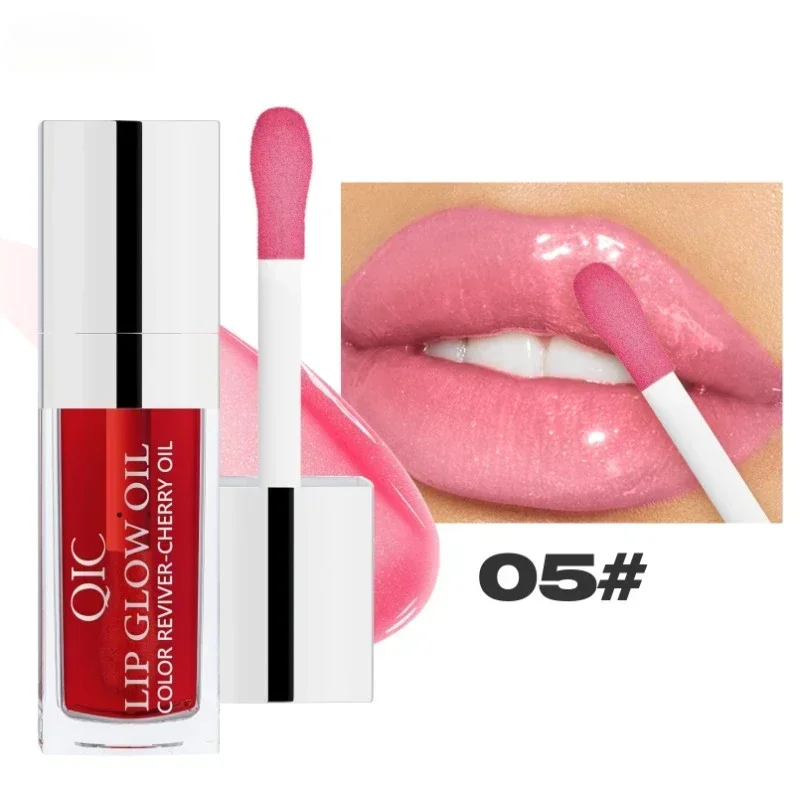 8ml Lip Oil Gloss Lip Plumper Makeup idratante non appiccicoso Sexy Water Glitter Glitter Primer Tint balsamo per le labbra cosmetici per la cura