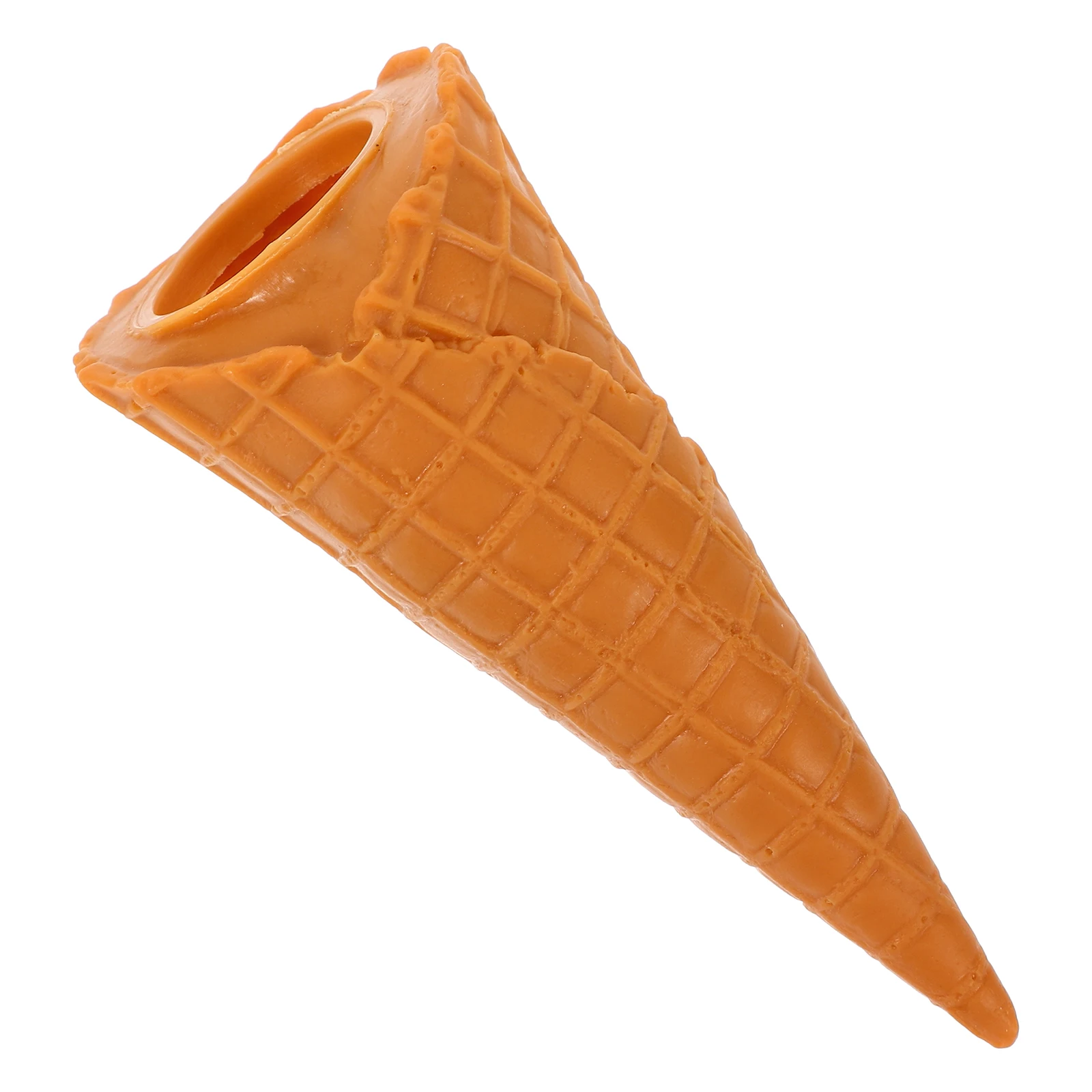 

Simulated Ice Cream Cone Model Large Crispy Waffle Cone Fake Food Display PVC Lightweight Sturdy Dessert Shop Props