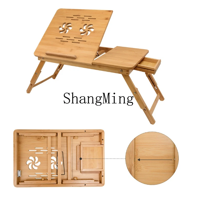 

SM foldable bed lifting small table household desk simple bedroom integrated bay window table