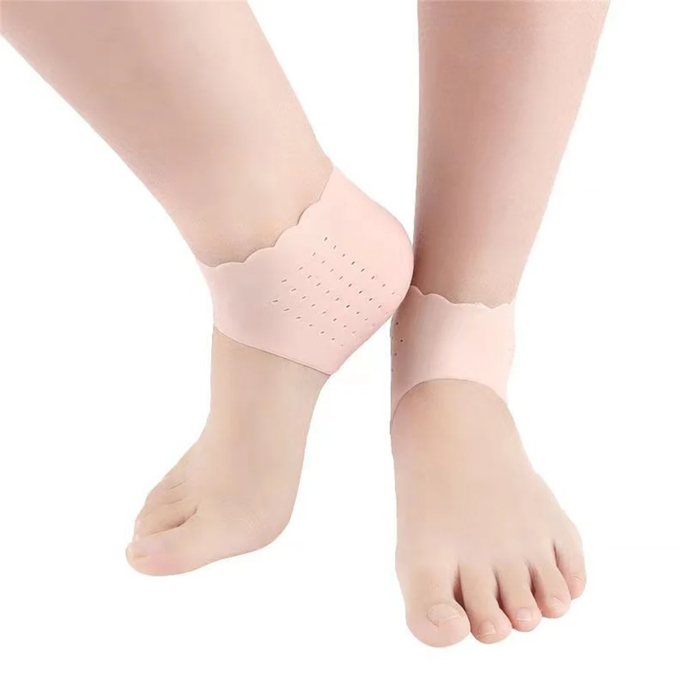 1/2/3PAIRS Silicone Foot Socks Easy To Clean Heel Cover Foot Care Tools Heel Protector Anti-crack Multiple Holes For Ventilation