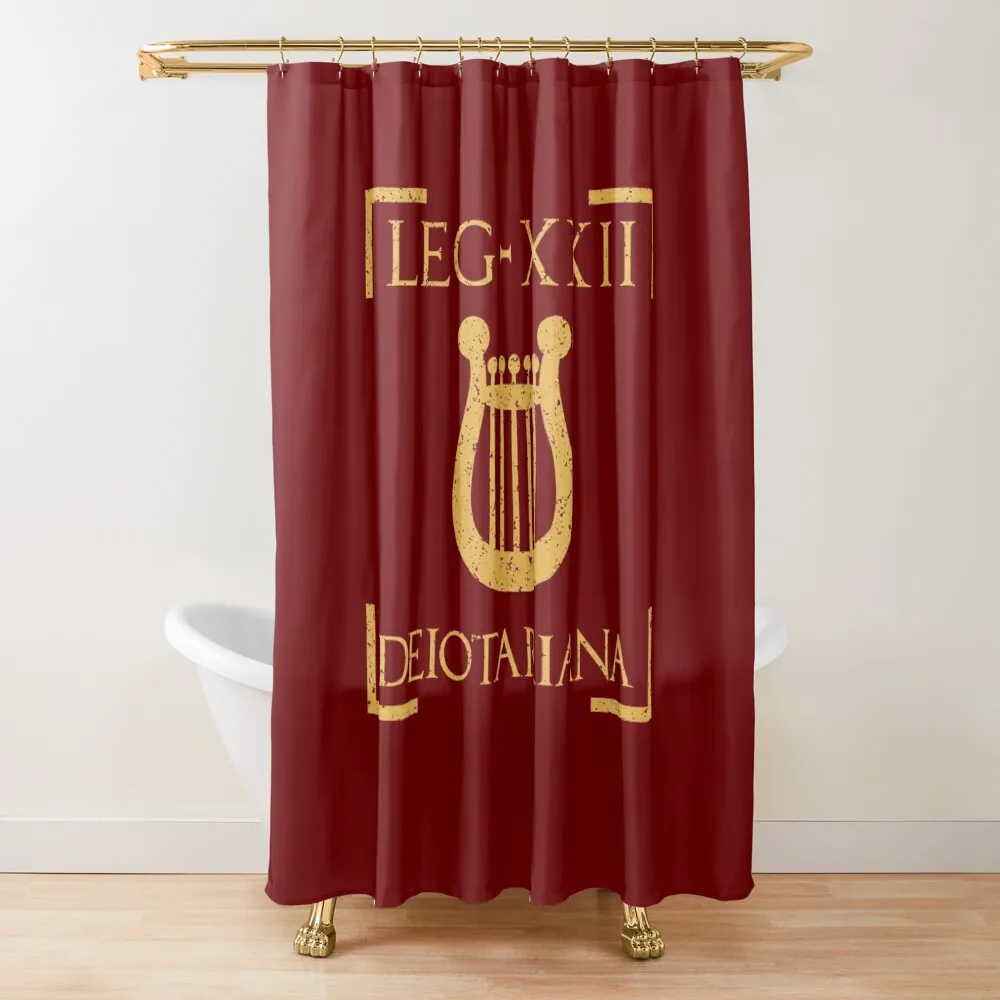

Legio XXII Deiotariana Roman Legion Shower Curtain For Bathrooms Transparent Bathroom Shower Shower Set Curtain