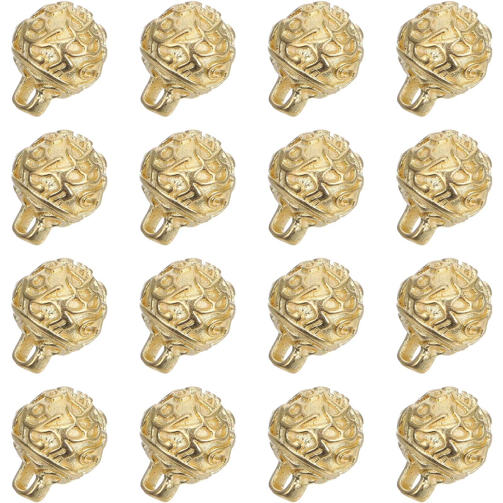 

12pcs Brass Bell Pendant Small Bells Crafting Mini Charms Jewelry Making Decorative Chinese Style DIY Supplies