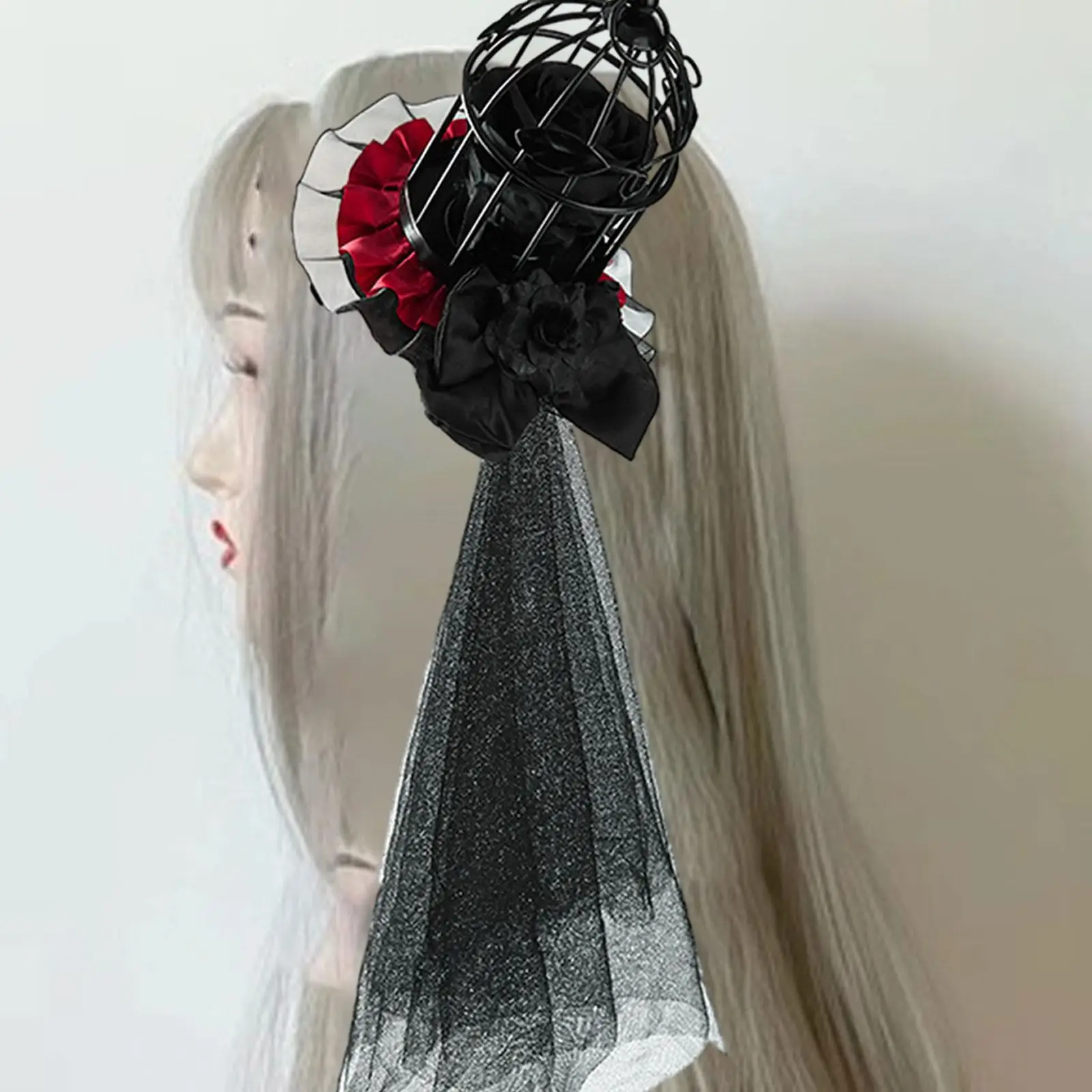 

Mini Top Steampunk Headband Photo Props Headpiece Stage Show Gothic Headwear