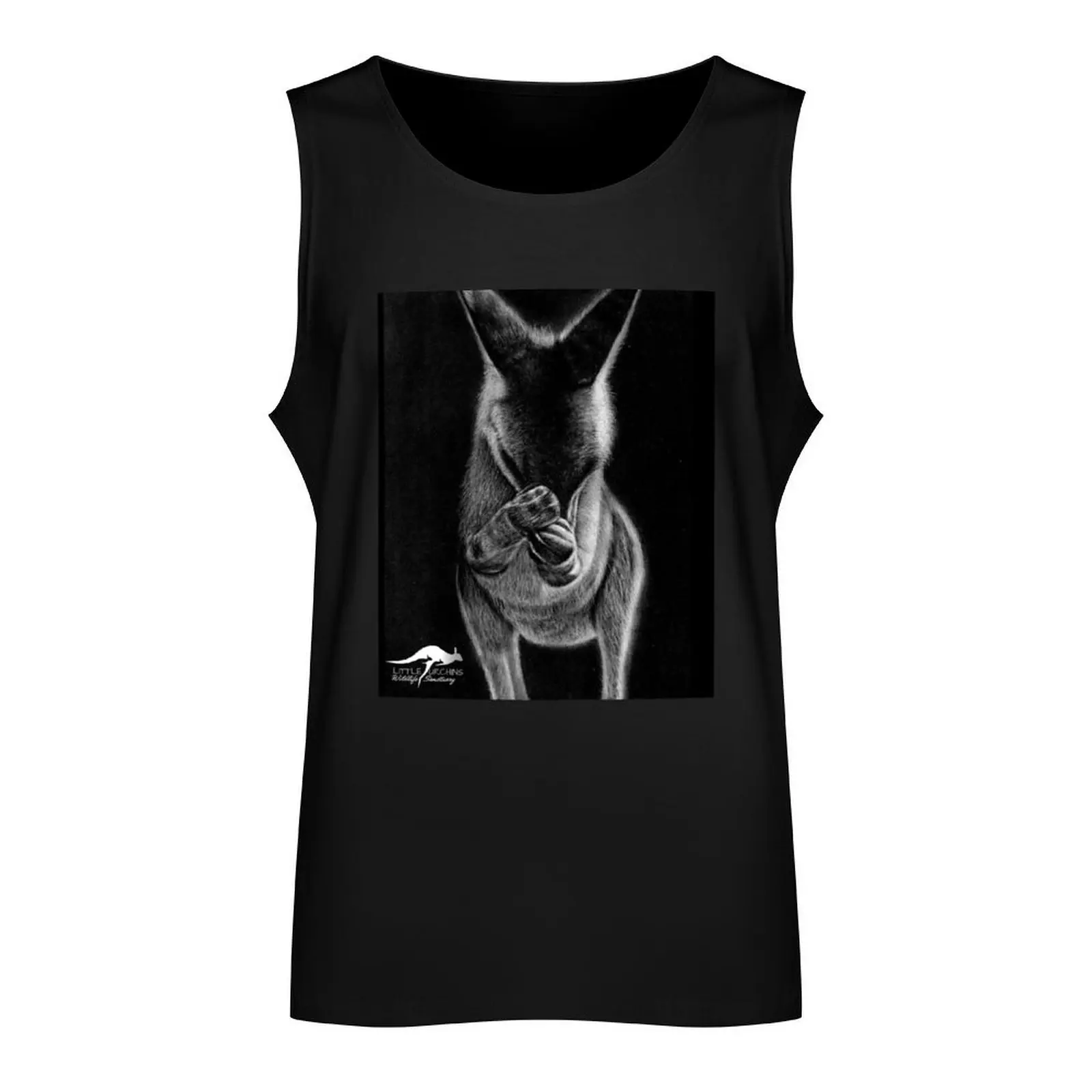 Flossy - one of the family at Little Urchins Tank Top gym wear men T-shirt men sleeveless t-shirts for men