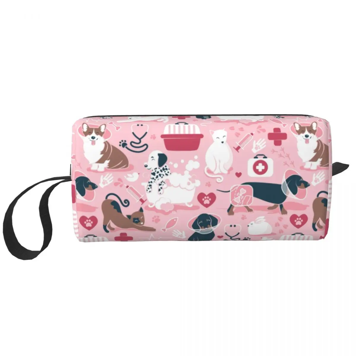 Veterinary Medicine Dachshund Dogs And Cats Cosmetic Bag Women Fashion Large Capacity Makeup Case Beauty Storage Toiletry Bags