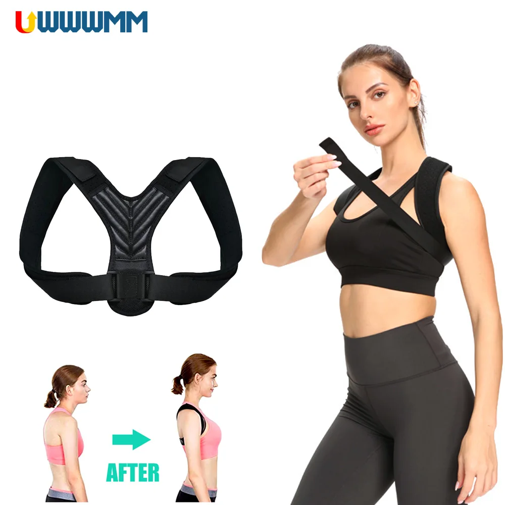 1Pcs Adjustable Upper and Back Brace Women Men Spine Corrector Posture Back Straightener Hunchback Correction Posture Trainer