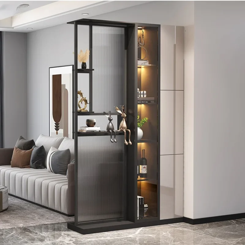 Luxury Liquor Wine Cabinets Glass Living Room Racks Wall Display Home Estante Vinos European Wine Cabinets Furniture QF50JG