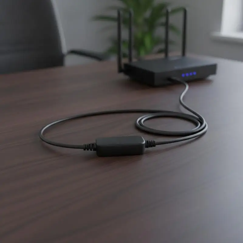 Router Auto Reboot Power Cable Plug & Play Anti-disconnection Wide Compatibility for Home Office WiFi Router Use
