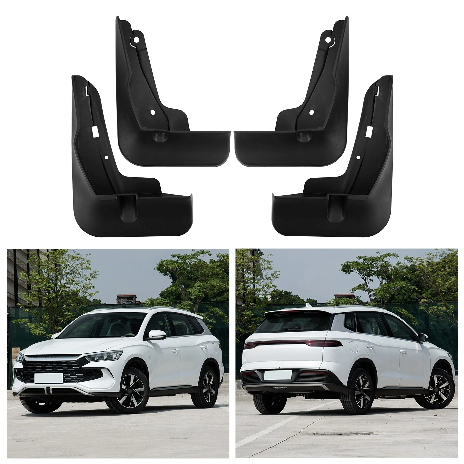 4PCS Front Rear Wheel Mudguards For BYD Song Pro Sea Lion 5 DM-i 2024-2025 Sedan Touring Splash Guards Fender Mud Flaps Car