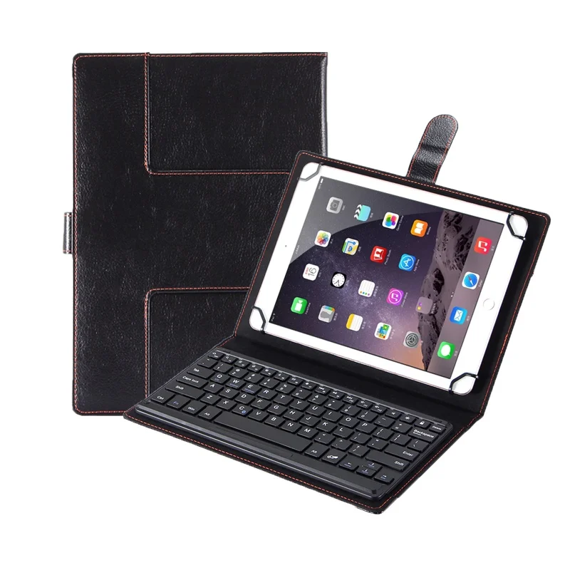 10inch Detachable Keyboard for Blackview Tab 13 12 11 10 9 8 8E 7 Wifi Pro 4G 10.1 Inch PU Leather Bluetooth Keyboard Case Cover