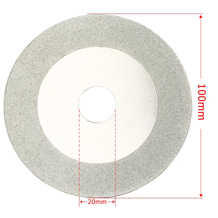 1pc 100mm Diamond Cutting Disc for Dremel Accessories Rotary Tool Circular Saw Diamond Grinding Wheel Abrasive Mini Saw Blade