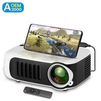 Mini proyector A2000 portátil para cine en casa proyector de vídeo LED 3D, proyector láser para juegos 4K 1080P con puerto HD para caja de TV inteligente