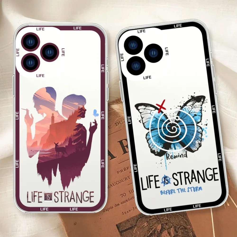 Game Life Is Strange Phone Case For Samsung  A52 A53 A70 A71 A72 A73 A80 A91 S Transparent Border Shell