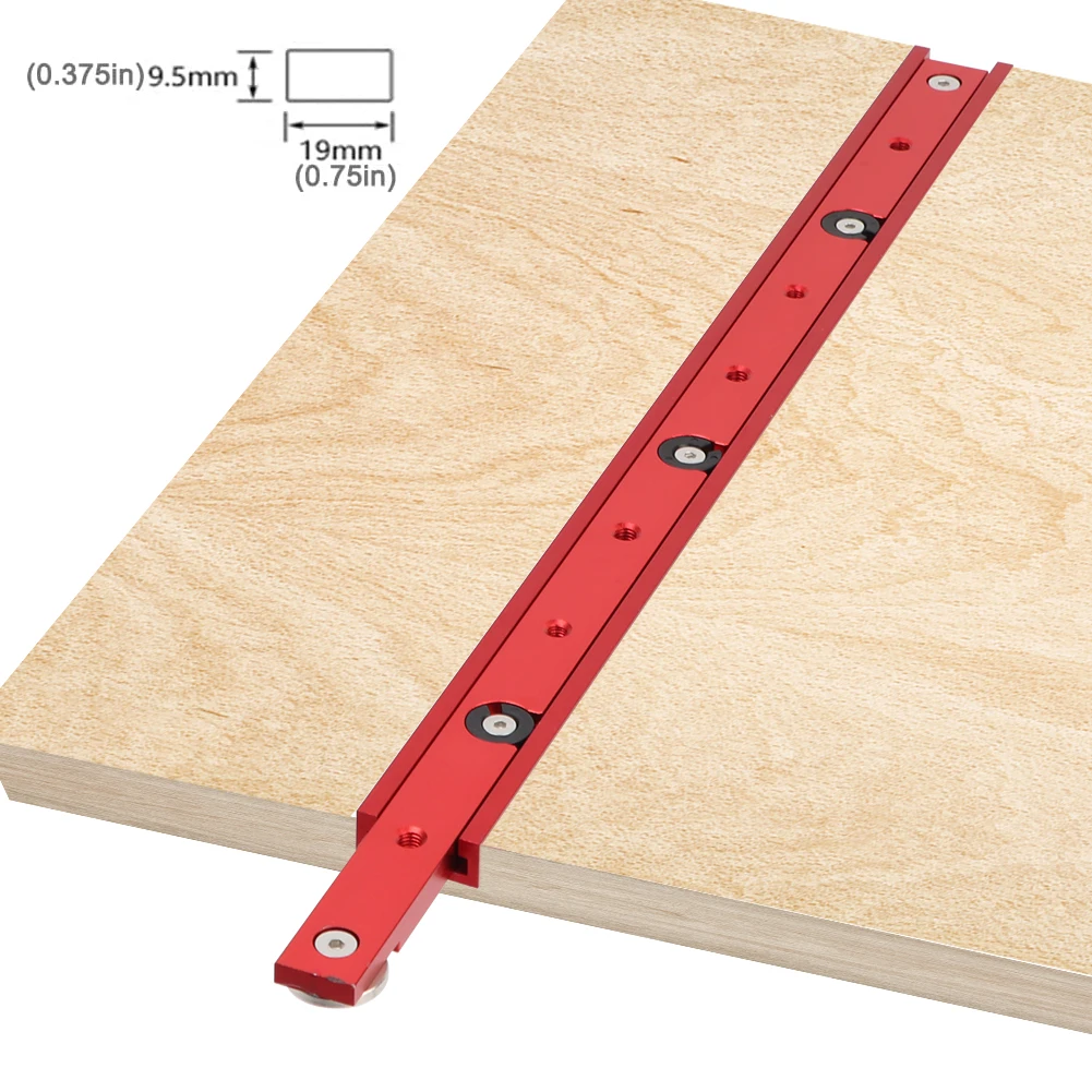 Imagem -02 - Liga de Alumínio Carpintaria Chute Rail T-track Miter Bar Slider T-slot Connector Ferramentas de Carpintaria Faça Você Mesmo 50cm 30 tipo 45cm Pcs