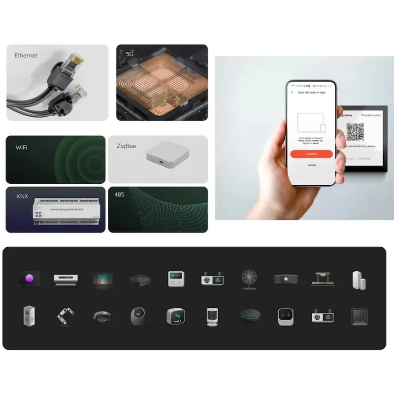 

8-way Speakers Multi-functional Tuya Android 8 Inch Central Control Panel With Music Background For Smart Home 8 Inch Central