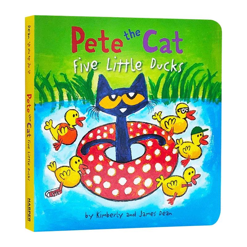 

Pete the Cat Five Little Ducks, Children's aged 3 4 5 6 English books, Picture Book 9780063116856