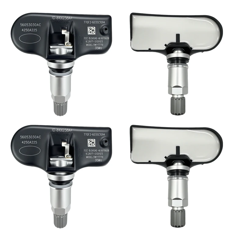 1/4 Buah Sensor Pemantau Tekanan Ban 315MHZ TPMS 56053030AC,56053030AB Cocok untuk Dodge Avenger Grand Caravan Durango Jeep