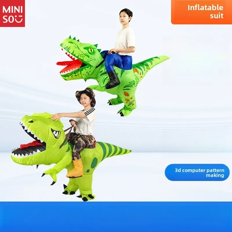 

Miniso Halloween Party Tyrannosaurus Rex Inflatable Cos Party Parade Doll Costumes Children's Performance Inflatable Costumes