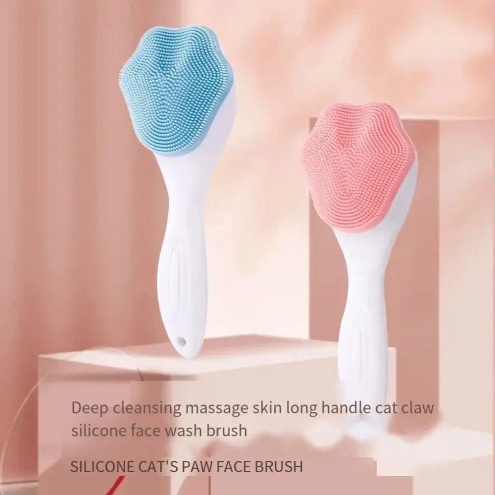 Silikon Silica Gel Gesichtsbürste Weiche Mitesser Entferner Peeling Gesichtsbürste Katzenpfoten Form Hautpflege