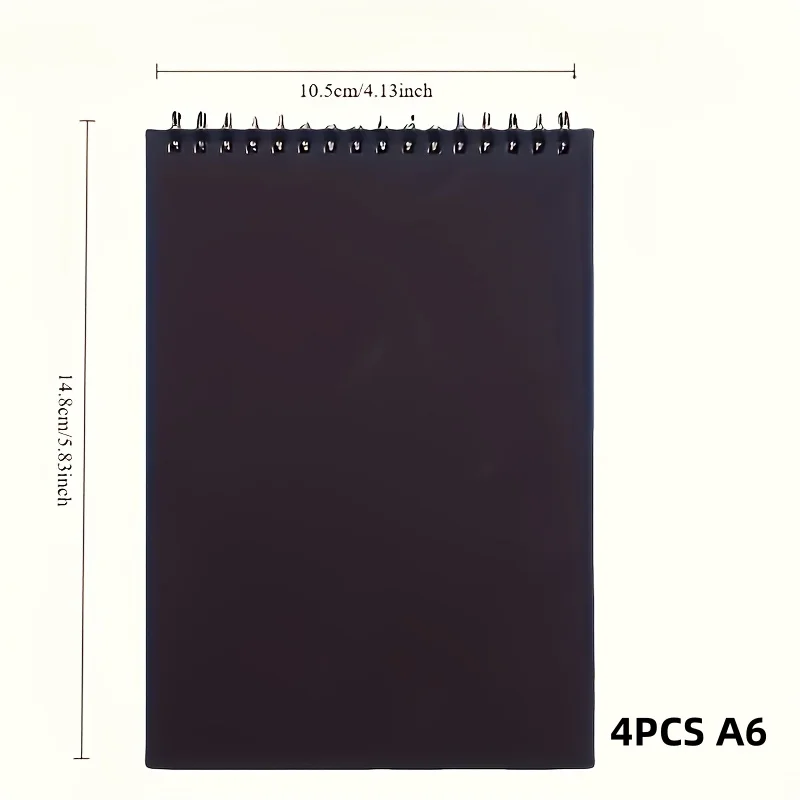 4er-Pack A6 Premium Kunst-Skizzenbuch-Set, Mit Spiralbindung Oben, Geeignet für Künstlerisches Malen und Skizzieren. Perfektes Geschenk für – Detail 4