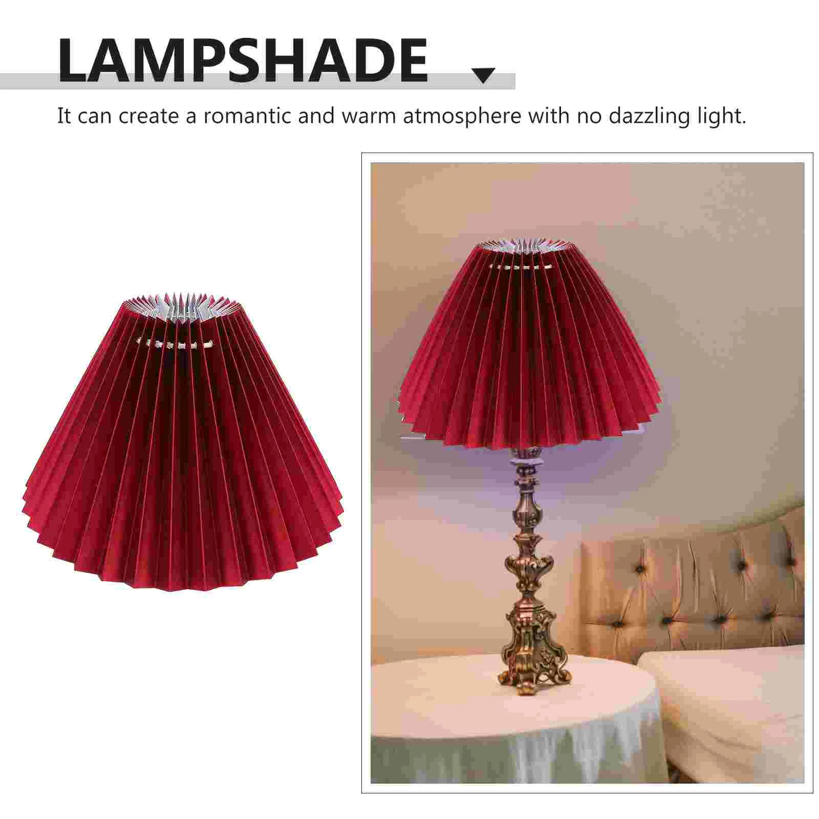 Lamp Shade Pleated Lampshade Replacement Light Table Shades Cloth Floor Cover Medium Creamclipfolding Large Fabric Rice Bell