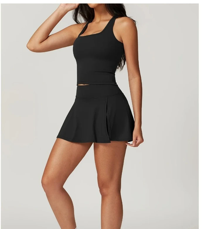 

2025 Trendy Women's Running Golf Tennis Fitness Yoga Skirt Quick Dry Fabric with Inner Lining Comfortable for Outdoor Activities