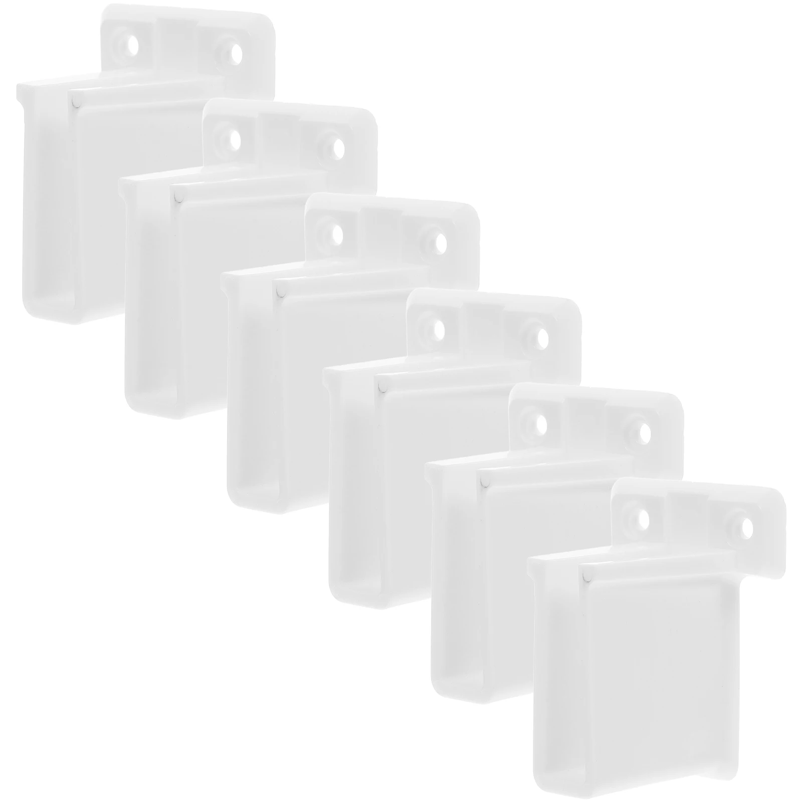 

6 Pcs Closet Shelf Bracket Heavy Duty for Wire Shelving Garage Brackets Holder Support Abs