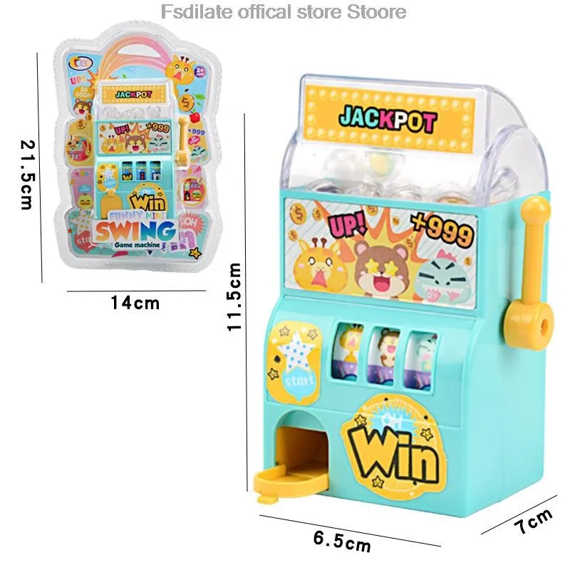 Mini Lottery Machine Game Toys Small Manual Shake Egg Twister Children\'s Puzzle Toys Simulated lottery machine toy swing machine