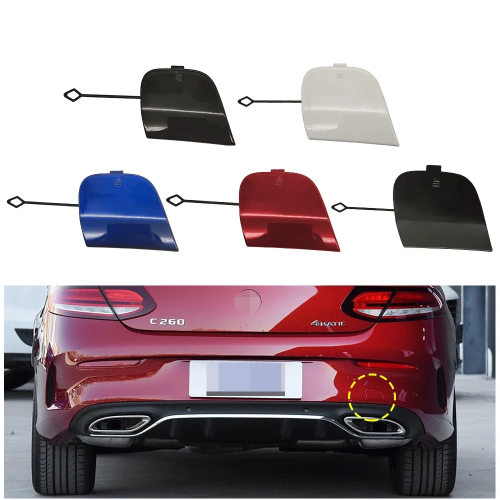 

For Mercedes Benz W205 Coupe Rear Trailer Cover C-class Coupe Rear Towing Hook Hole Cover 2058851624 2015-2021