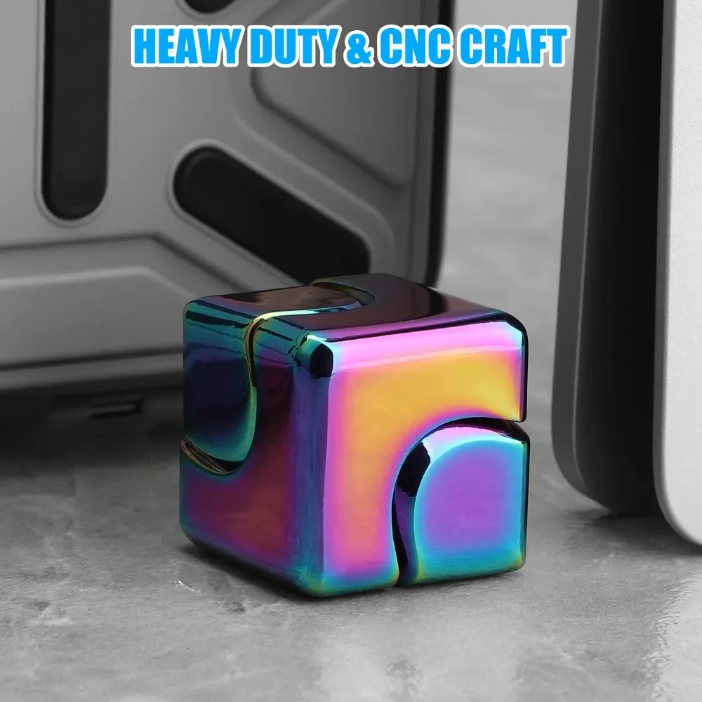 Metalen Kubus Spinner Fidget Speelgoed Vingertoppen 3D Puzzel Gyro Gear Zintuiglijke Anti Stress Educatieve Spelletjes fidget spinner