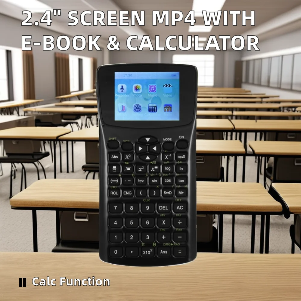 2.4-Inch Display Anti-privacy E-book Calculator Recorder Broadcast Video Playback Exam