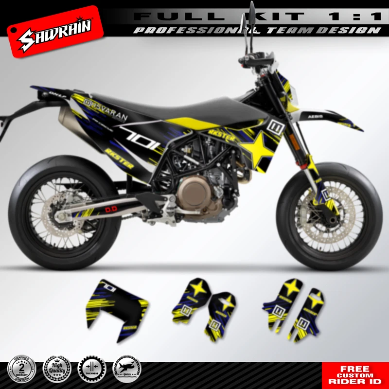 

Sawrain Sticker Kit For Husqvarna 701 Supermoto Enduro 2015 2016 2017 2018 2019 2020 Motorcycle Decorative Accessories