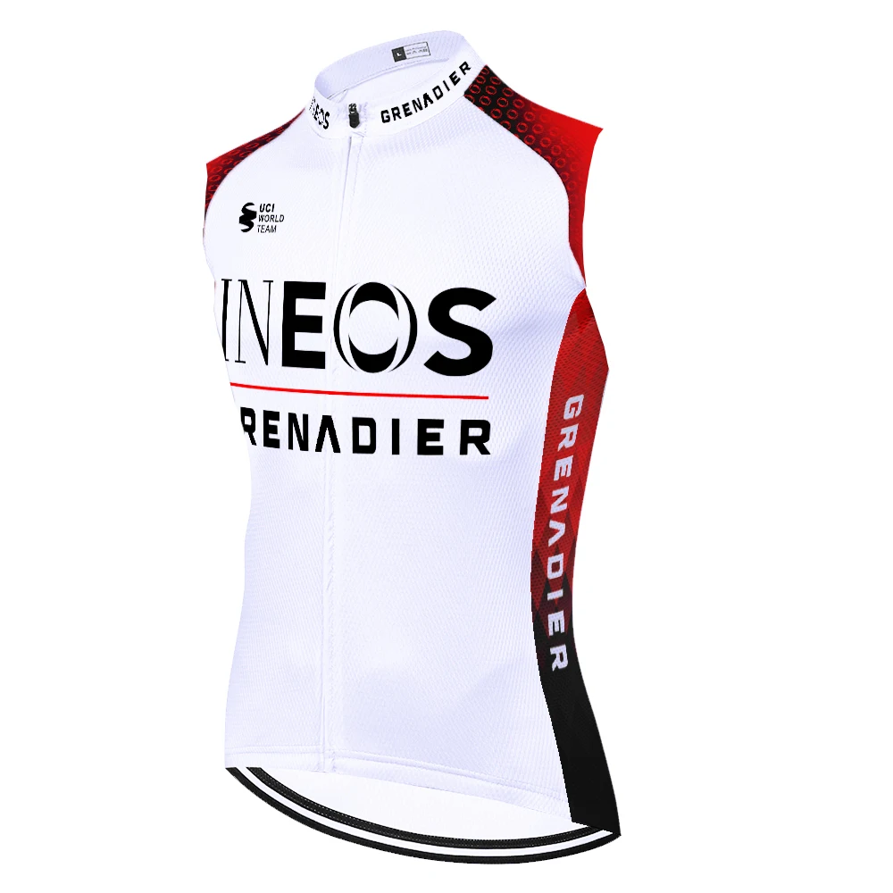 2023 INEOS GRENADIER No windproof sleeveless cycling jersey bike clothes wielerkleding heren ciclismo maillot cyclisme proteam 