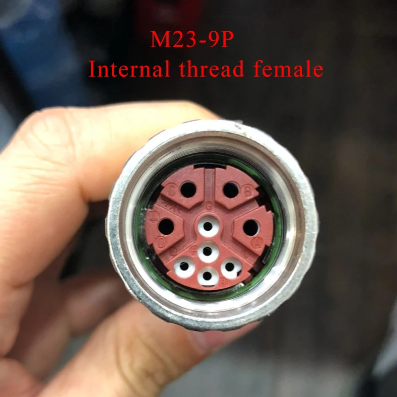 

M23-9P (4+5pin) Разъем кабеля питания, новый