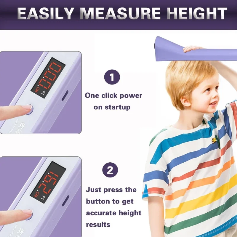 

Digital Ultrasonic Height Meter - Portable Stadiometer for Adults & Kids Accurate Measuring Tool for Home & Outdoor Camping