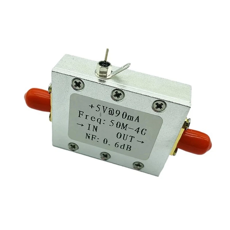 Ultra Low Noise NF=0.6DB High Linearity 0.05-4G Wideband Amplification LNA Input Down To RF Module Durable Easy To Use