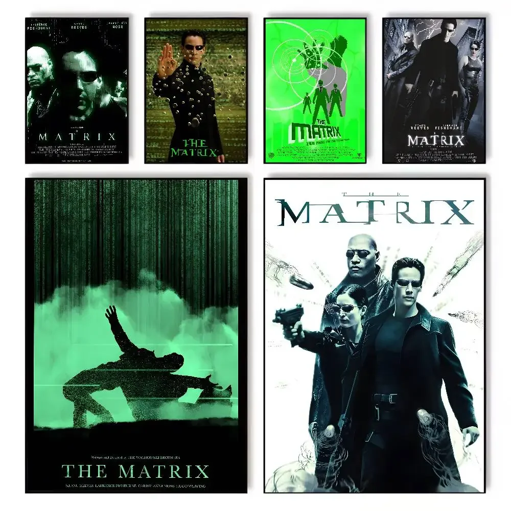 سلسلة أفلام ماتريكس كيانو ريفز ci-Fi مطبوعة قماش HD ورق طباعة جمالي جدار الفن لأزياء شريط غرفة المعيشة