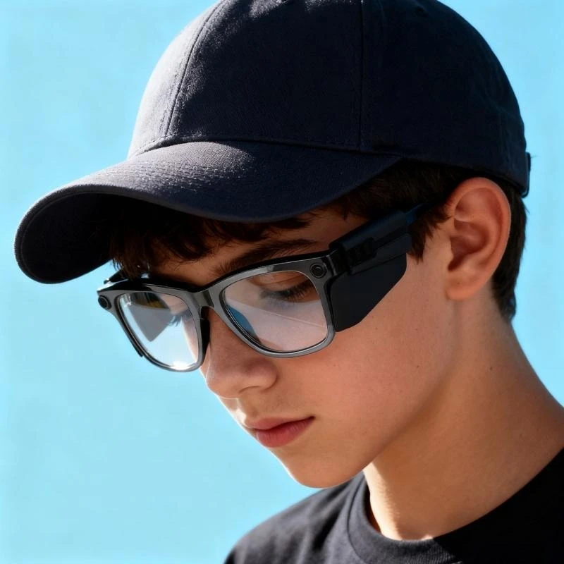 Quick Install Anti Impact Silicone Light Blocking Panel With On Design For Intelligent Glasses Travel Essential