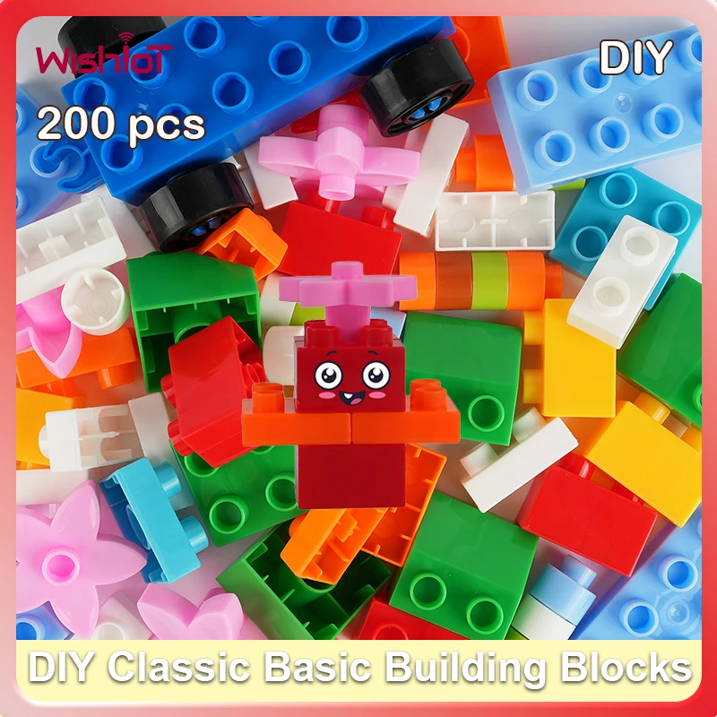 

Classic Basic Building Blocks Multi-specification Small Particals Colorful Creative Child DIY Education Interactive Bricks #T3