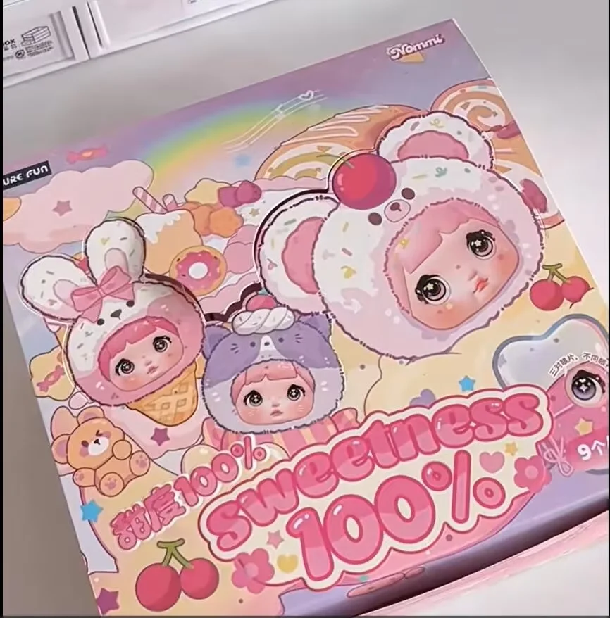 

Nommi Series New Genuine Mystery Box Sweetness 100% Cute Vinyl Plush Ornaments Trendy Blind Box Toys Decorative Bag Pendant Gift