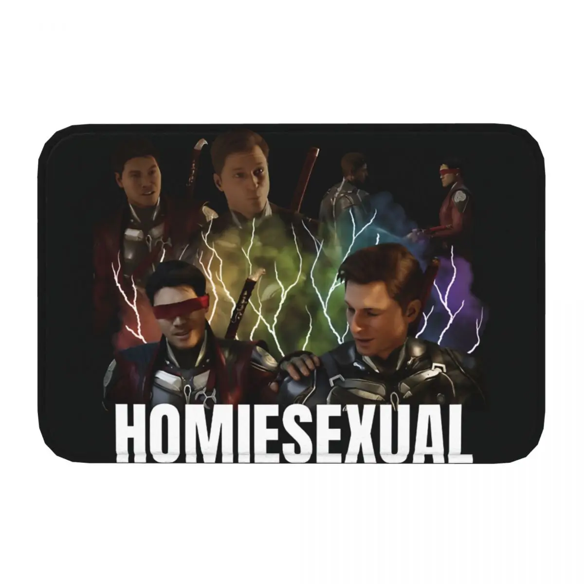 Homiesexual Mortal Kombat 1 Pullover Sweatshirt Anti-Slip Doormat Kitchen MatMortal Kombat Balcony Carpet Entrance Door Decor