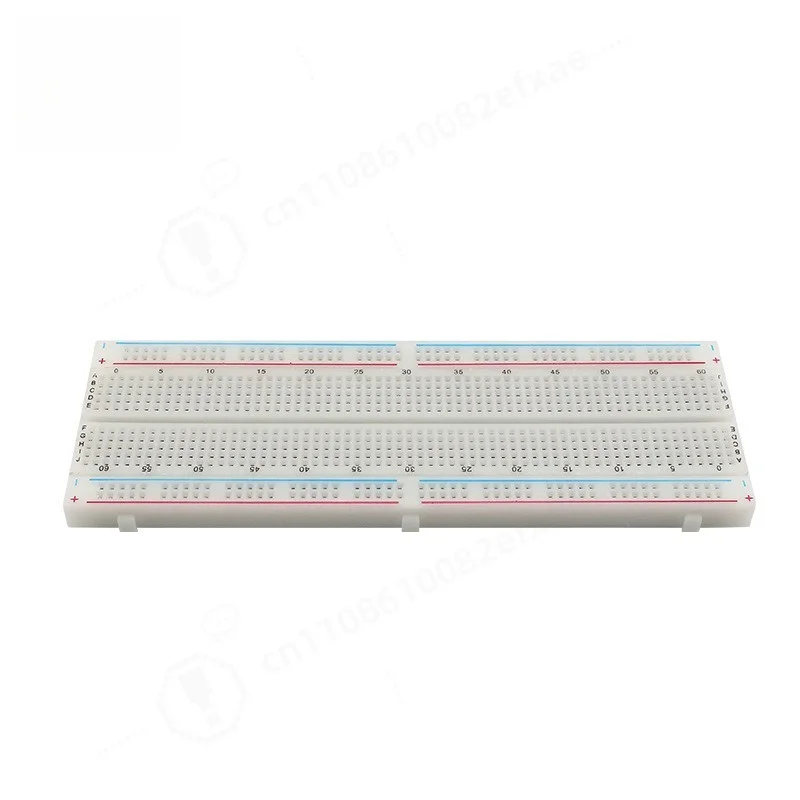 MB-102 Breadboard 830 Points Solderless Prototype Breadboard with Red and Blue Power Lines Experimental Connection Board