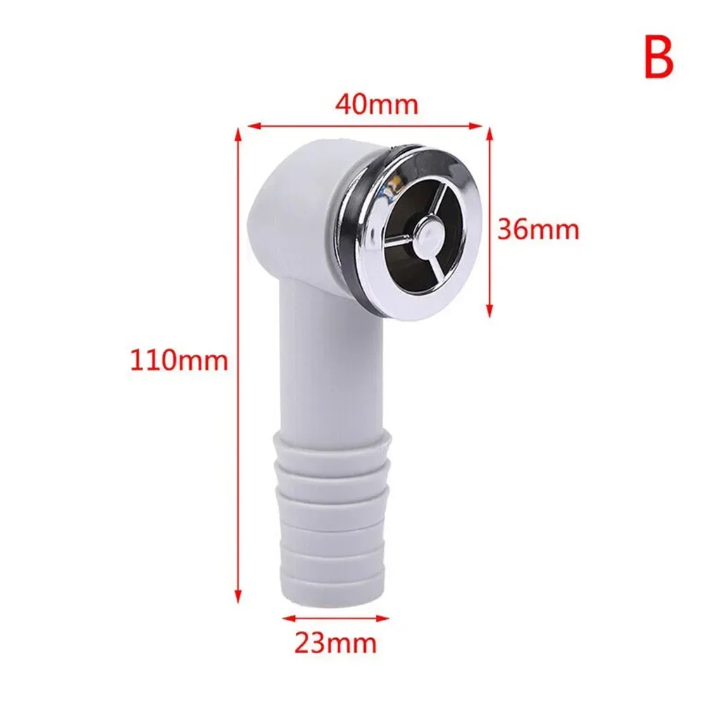 High Quality Overflow Head Overflow Hole Basin Overflow Hole Drainage Waste Fitting Drainage Water Hose Joint PP