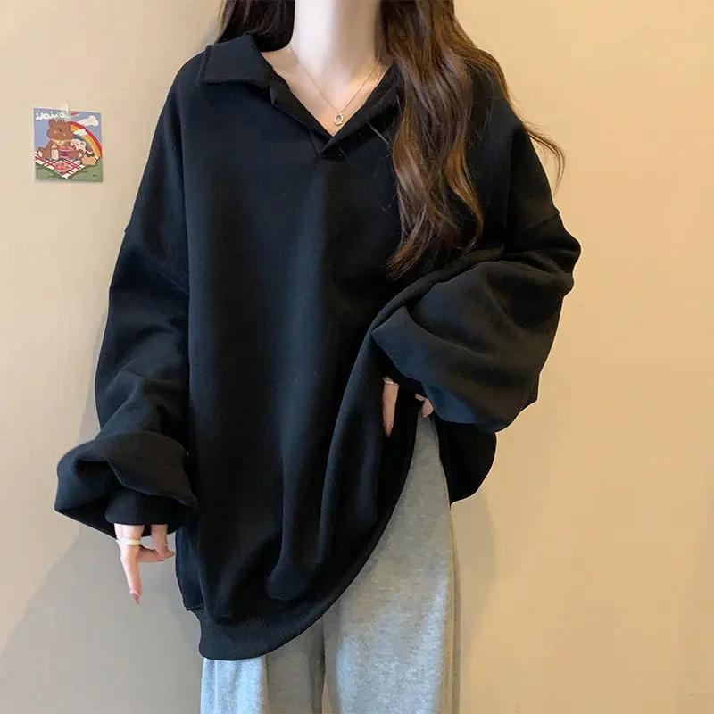 plus Size 300 Pounds New Sweatshirt T-Shirt Women Long Sleeve Thin Design Sense Small Audience Hot Sale Top Casual Streetwear