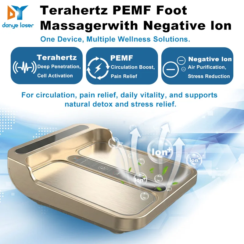 Tera P90 Foot Massager PEMF Terahertz 300W for Foot & Leg Blood Flow Circulation Wellness Improvement with Negative Ion Function