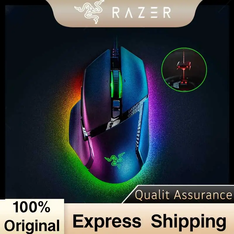Razer Basilisk V3 Wired Gaming Mouse 26000 DPI Optical RGB E-sports Gamer For PC Laptop