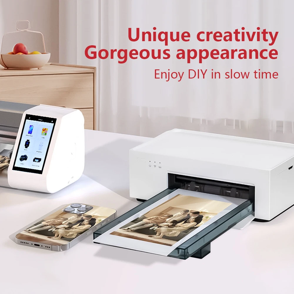 Mini Portable Pocket Color Sublimation Photo Printer 300Dpi Picture Printing Machine For Phone Back Skins