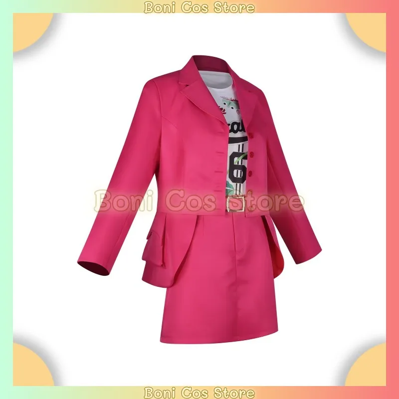 Kevin Copeland White Chicks Cosplay Costume Pink Cropped Blazer Jacket T Shirt Mini Skirt Disguise For Halloween Carnival Party